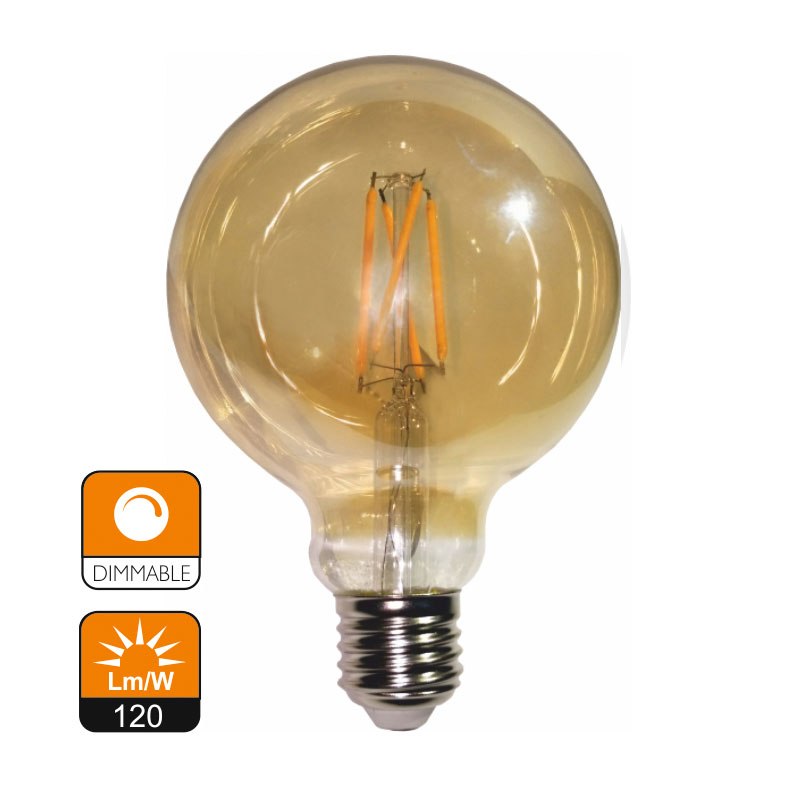 Foco LED G95 12W Luz Amarilla